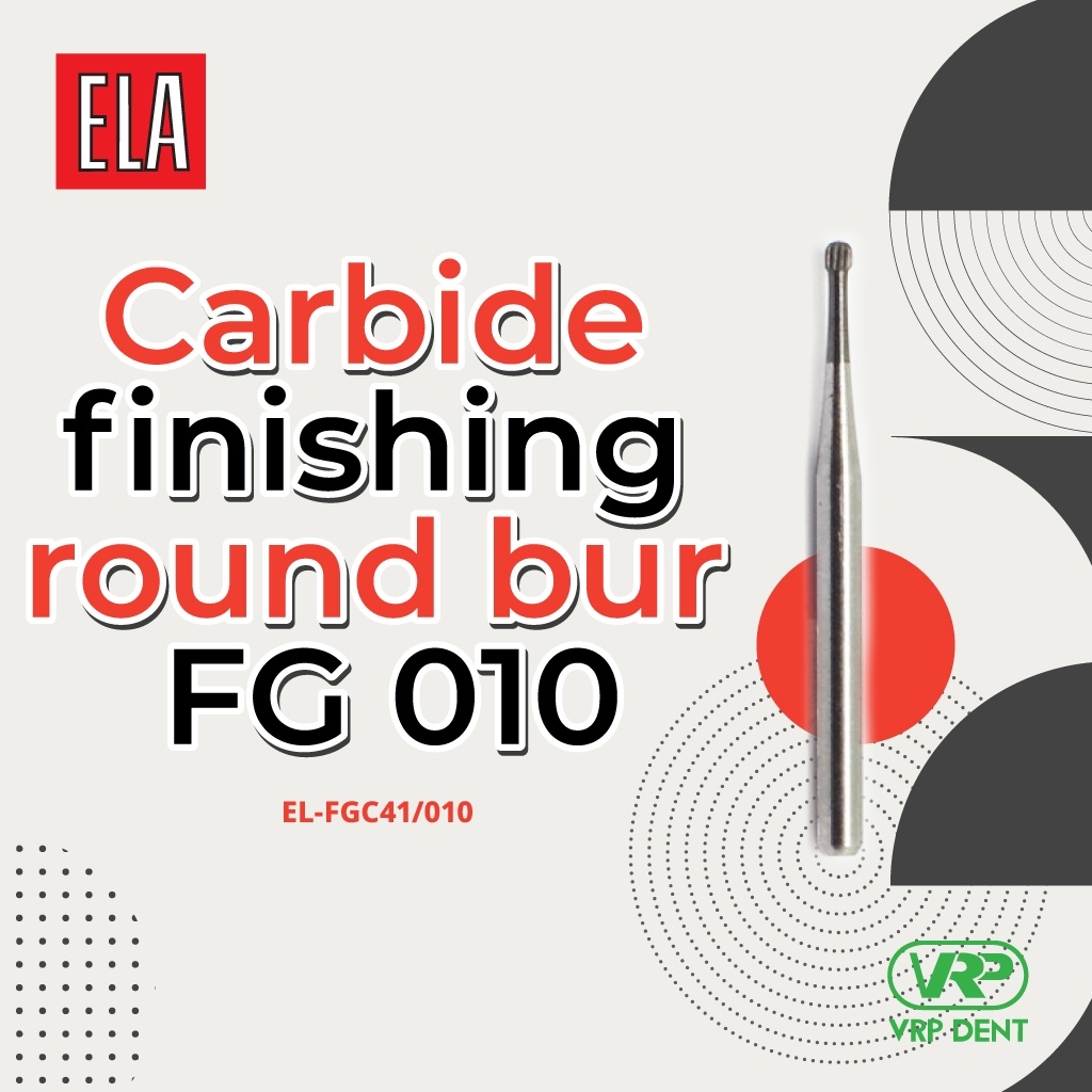Carbide finishing round bur FG 1 pc. EL-FGC41/010 - Image 4