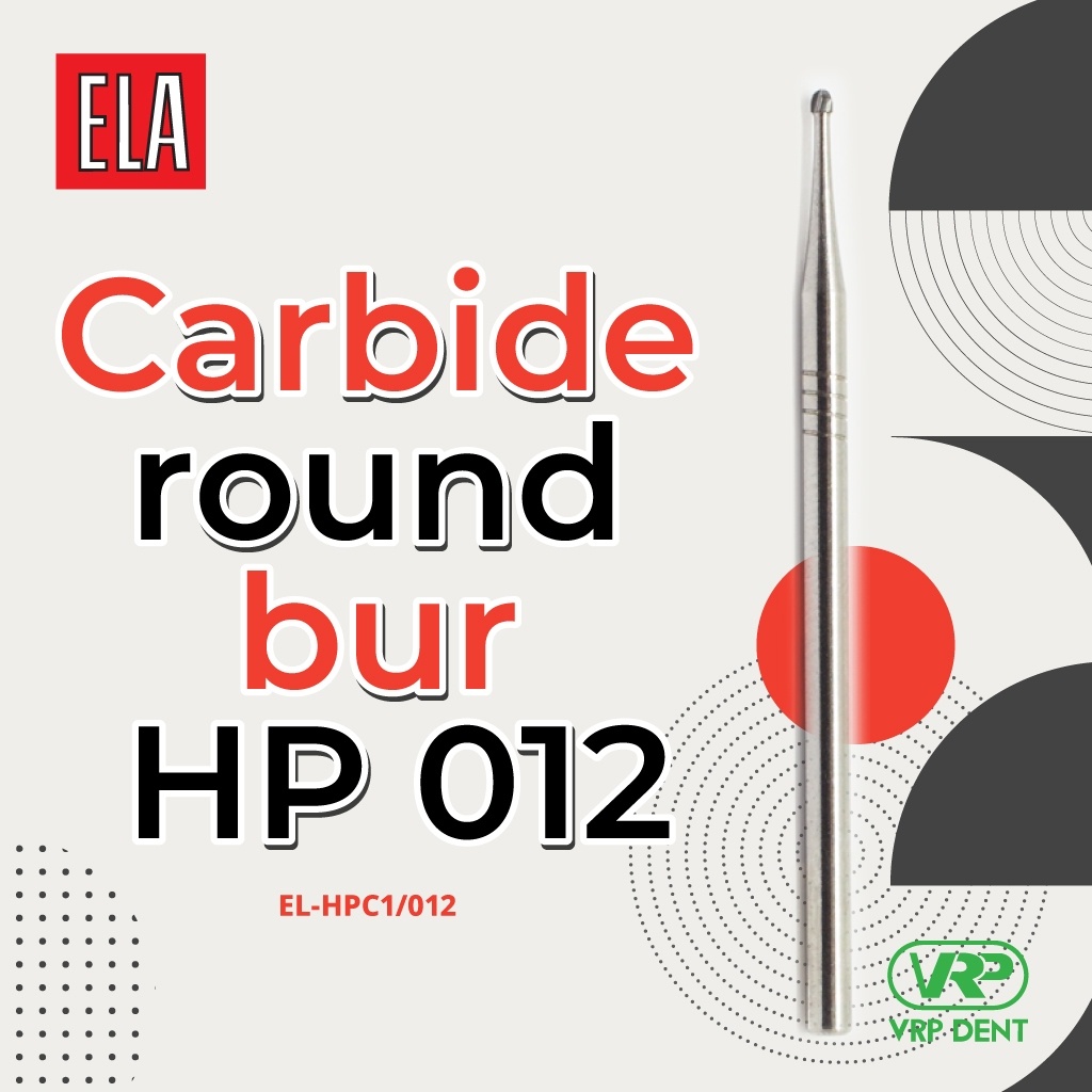Carbide round bur HP 1 pc. EL-HPC1/012 - Image 4