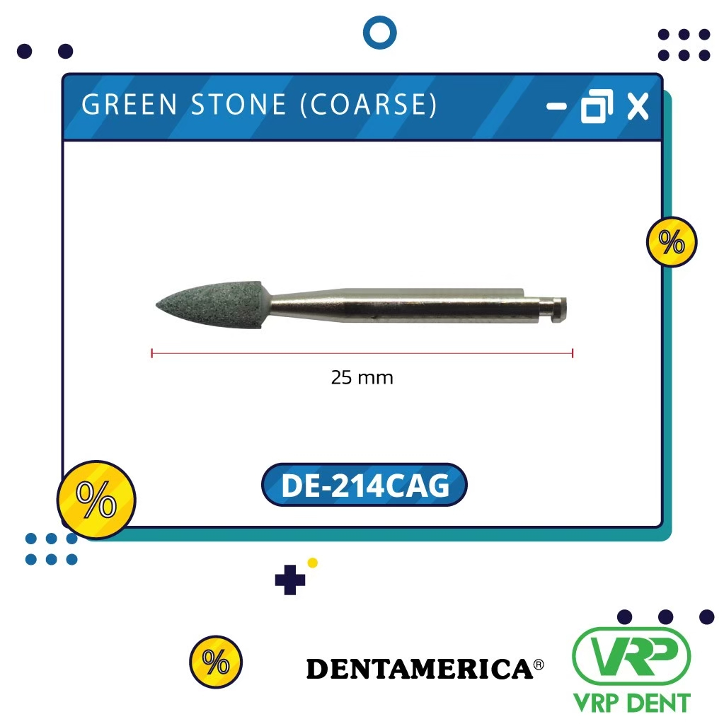 Green stone (coarse) finishing burs Flame กรอช้า DE-214CAG