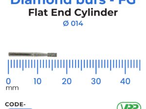 Diamond burs – FG Flat End Cylinder 1 pc. MI-1097
