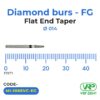 Diamond burs – FG Flat End Taper 1 pc. MI-1066VC/EG