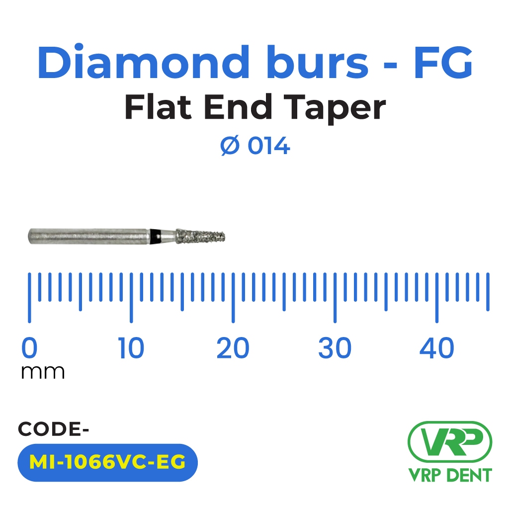 Diamond burs - FG Flat End Taper 1 pc. MI-1066VC/EG