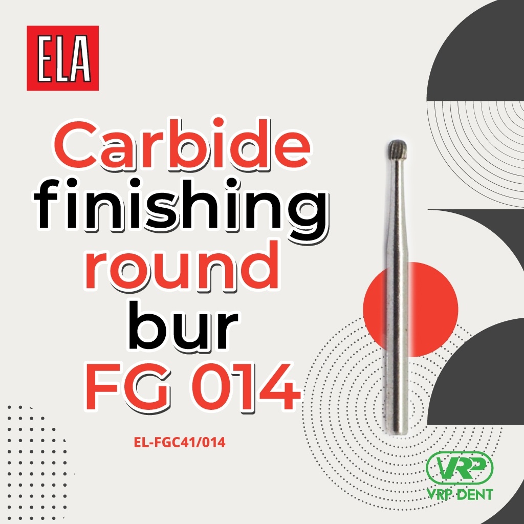 Carbide finishing round bur FG 1 pc. EL-FGC41/014 - Image 4