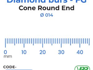 Diamond burs – FG Cone Round End 1 pc. MI-4136VC/EG