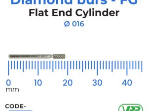 Diamond burs – FG Flat End Cylinder 1 pc. MI-1098
