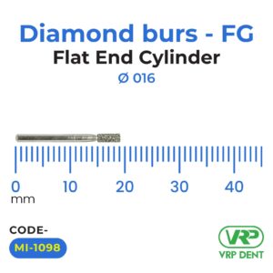 Diamond burs – FG Flat End Cylinder 1 pc. MI-1098