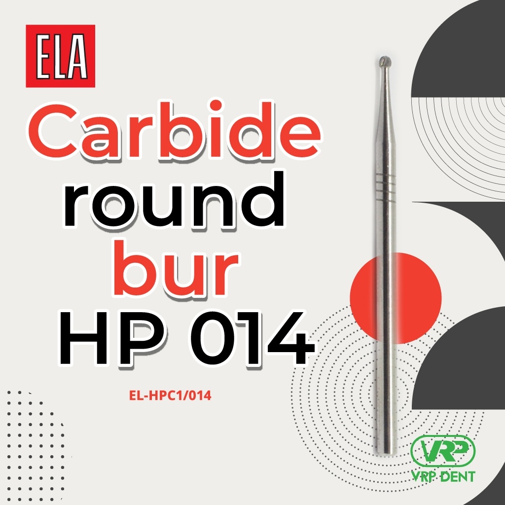 Carbide round bur HP 1 pc. EL-HPC1/014 - Image 4