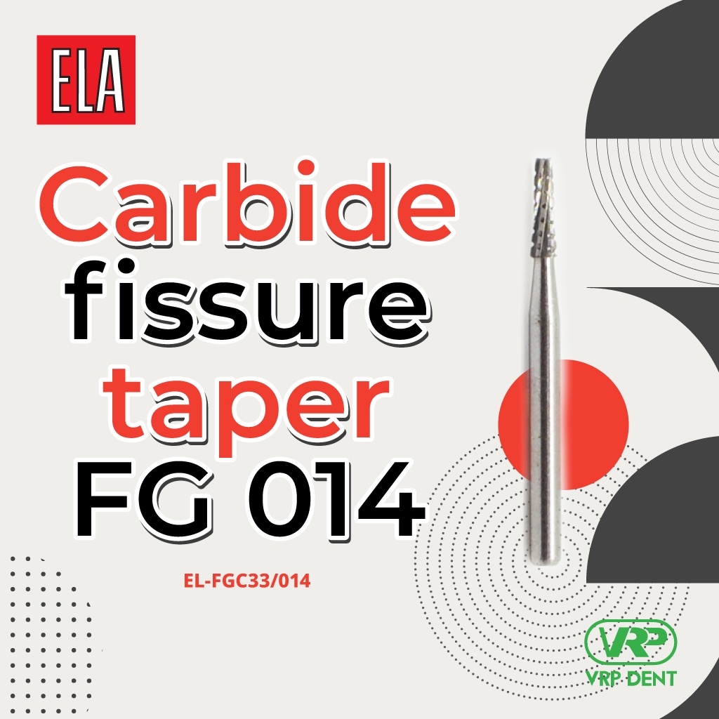 Carbide fissure taper FG 1 pc. EL-FGC33/014 - Image 4