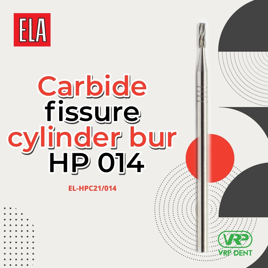Carbide fissure cylinder bur HP 1 pc. EL-HPC21/014 - Image 4