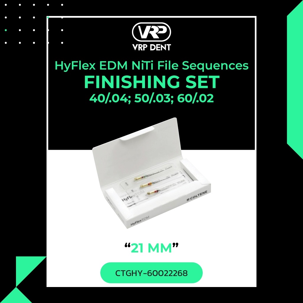 HyFlex EDM FINISHING SET 40/.04; 50/.03; 60/.02 21 mm CTGHY-60022268