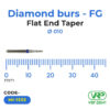 Diamond burs – FG Flat End Taper 1 pc. MI-1332