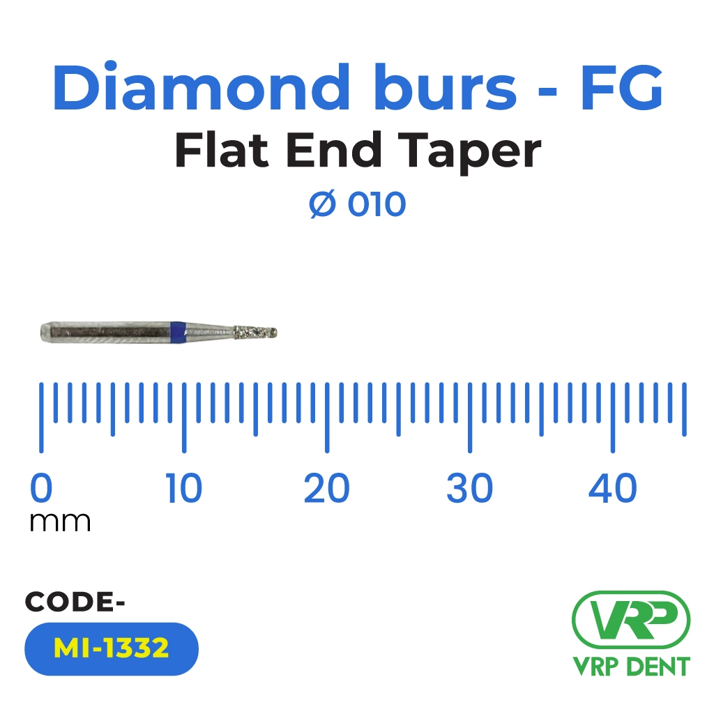 Diamond burs - FG Flat End Taper 1 pc. MI-1332