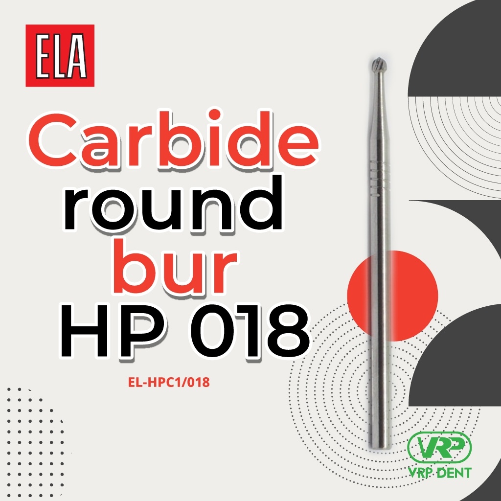 Carbide round bur HP 1 pc. EL-HPC1/018 - Image 4
