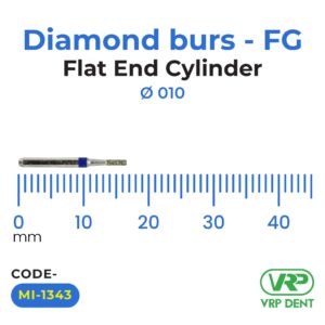 Diamond burs – FG Flat End Cylinder 1 pc. MI-1343