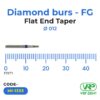 Diamond burs – FG Flat End Taper 1 pc. MI-1333