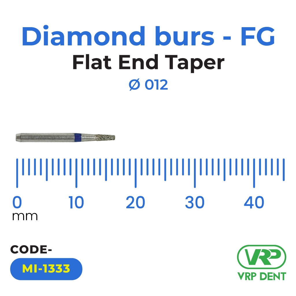 Diamond burs - FG Flat End Taper 1 pc. MI-1333
