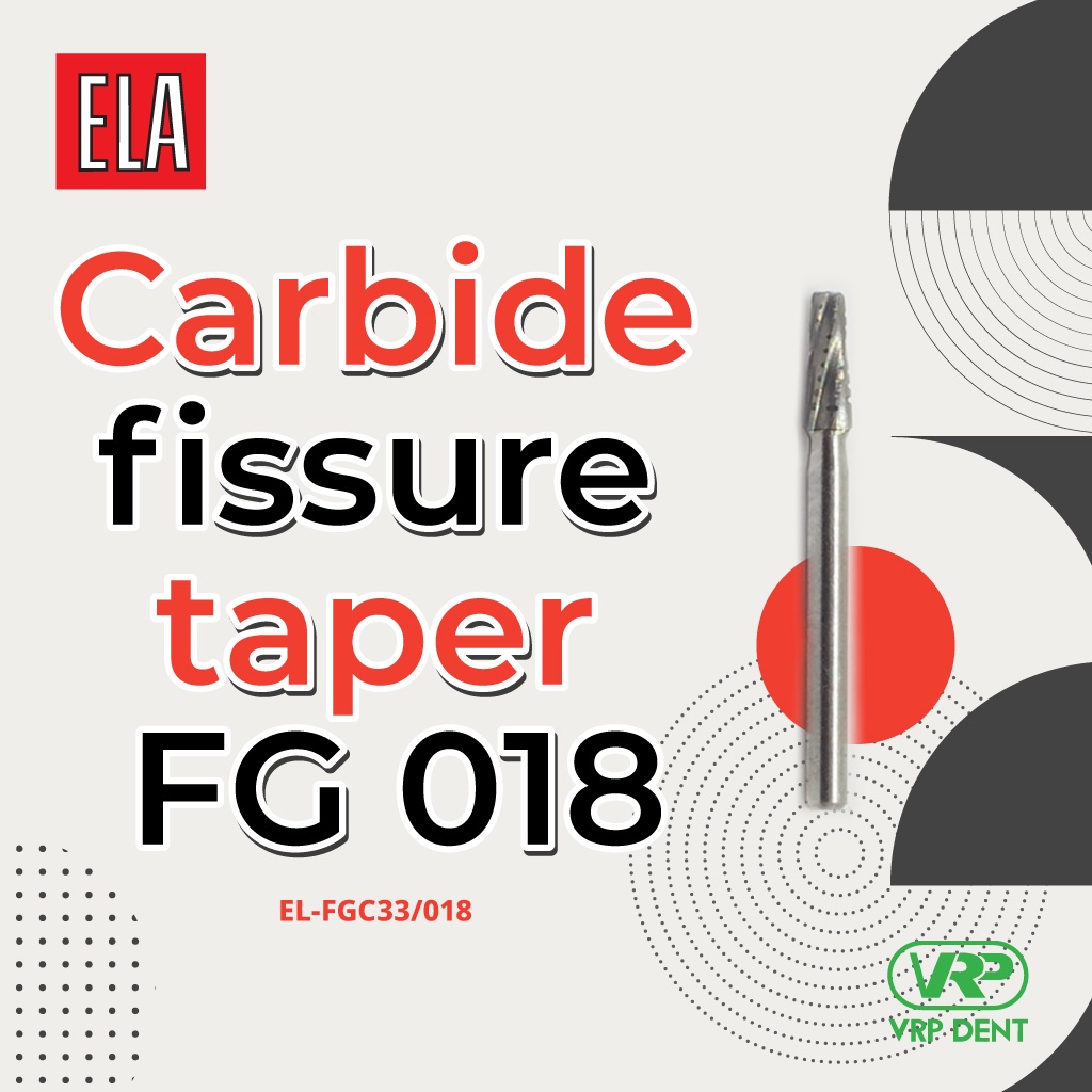 Carbide fissure taper FG 1 pc. EL-FGC33/018 - Image 4