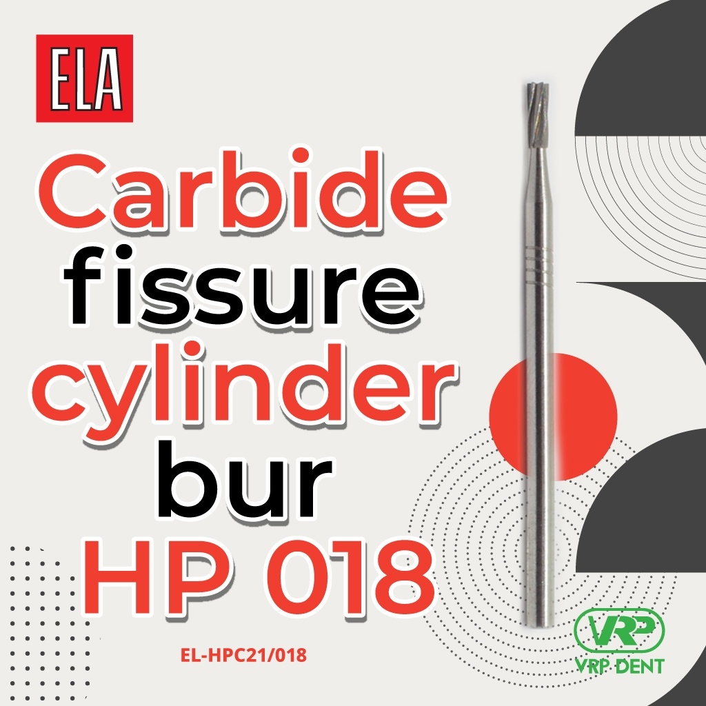 Carbide fissure cylinder bur HP 1 pc. EL-HPC21/018 - Image 4