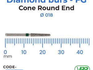 Diamond burs – FG Cone Round End 1 pc. MI-4138/G