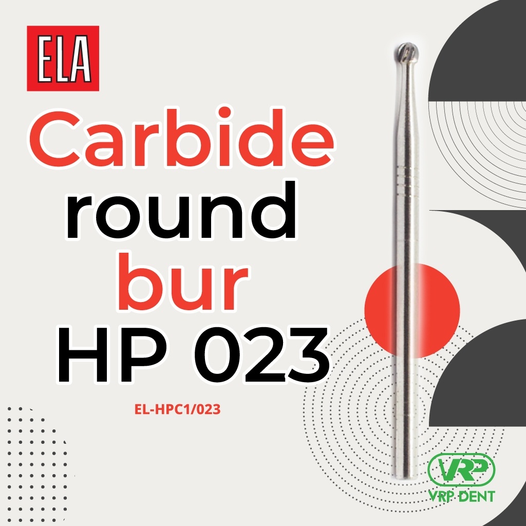 Carbide round bur HP 1 pc. EL-HPC1/023 - Image 4