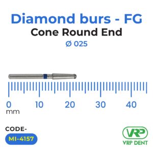 Diamond burs – FG Cone Round End 1 pc. MI-4157