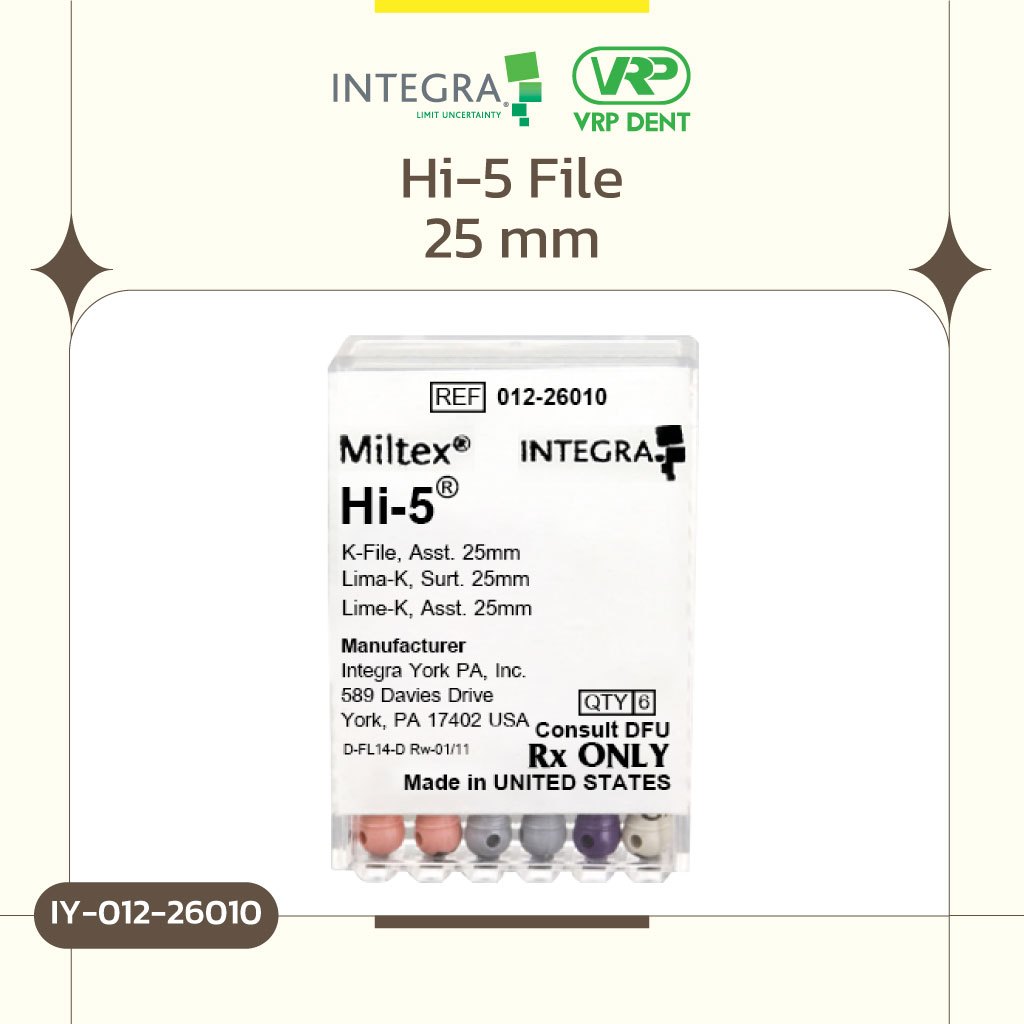 Hi-5 file 25 mm assorted. No.6-15 IY-012-26010 - Image 2