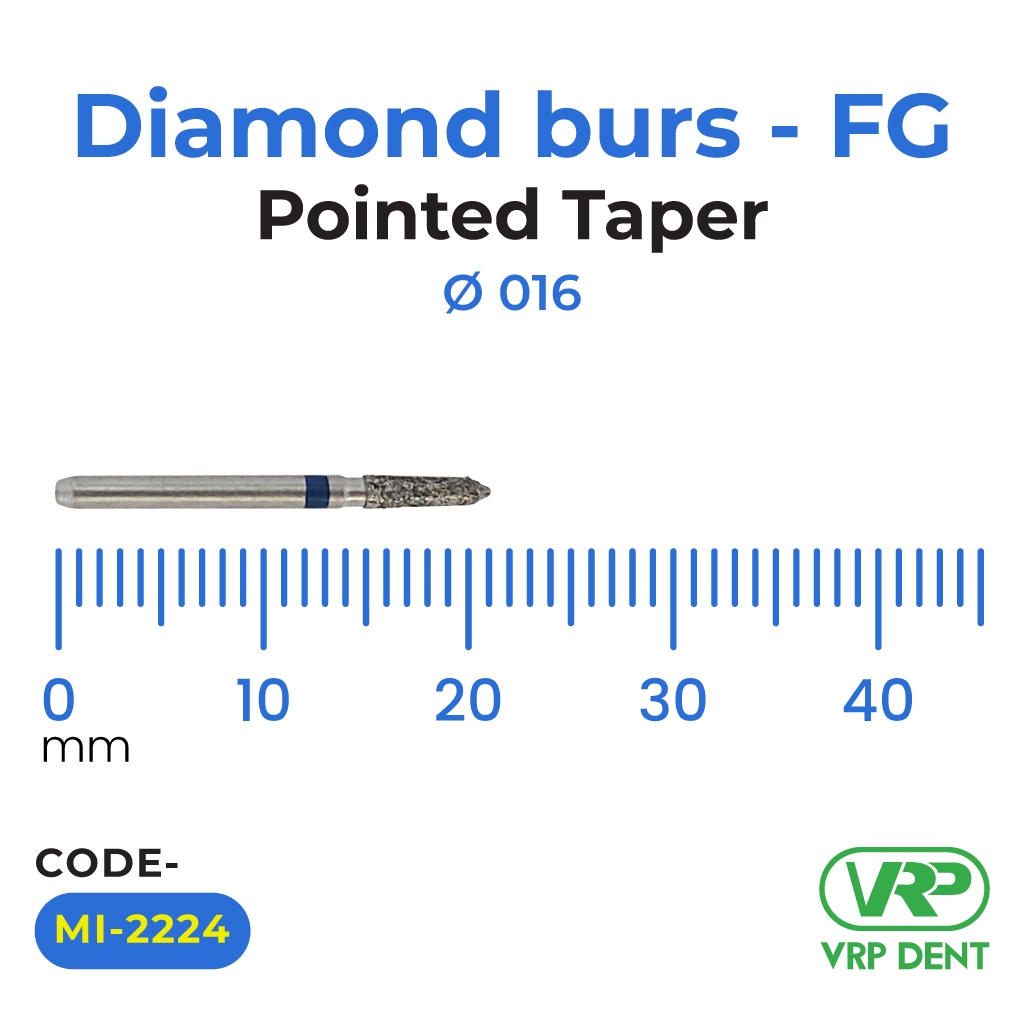 Diamond burs - FG Pointed Taper 1 pc. MI-2224