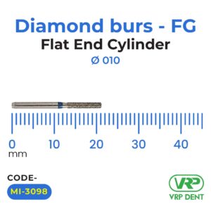 Diamond burs – FG Flat End Cylinder 1 pc. MI-3098