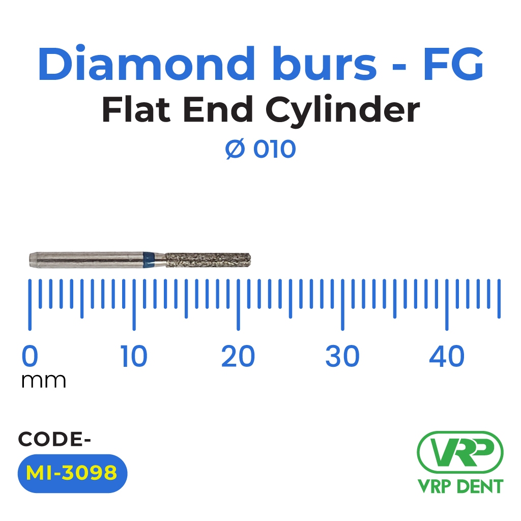 Diamond burs - FG Flat End Cylinder 1 pc. MI-3098