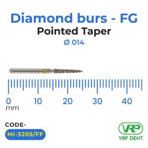 Diamond burs – FG Pointed Taper 1 pc. MI-3205/FF