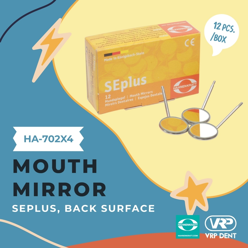 Mouth mirror back surface กระจกส่องปาก 1 กล่อง 12 ชิ้น HA-SEPLUS
