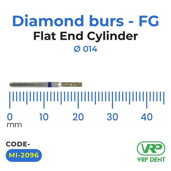 Microdont Diamond burs – FG Flat End Cylinder 1 pc. 014