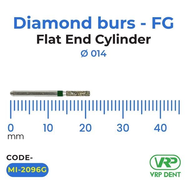 Microdont Diamond burs – FG Flat End Cylinder 1 pc. 014