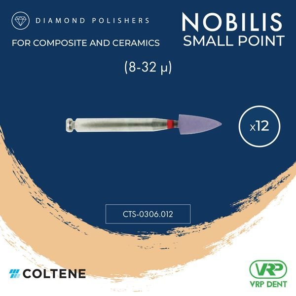 Coltene KENDA Nobilis Diamond Polishers (Step 1/3) Small point 12 pcs.