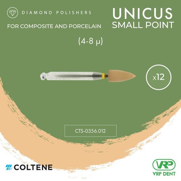 Coltene KENDA Unicus Diamond Polishers (Step 2/3) Small point 12 pcs.
