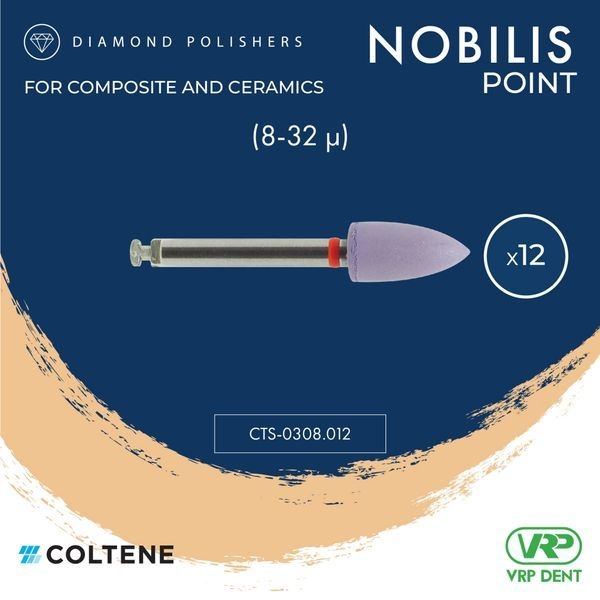 Coltene KENDA Nobilis Diamond Polishers (Step 1/3) Point 12 pcs.