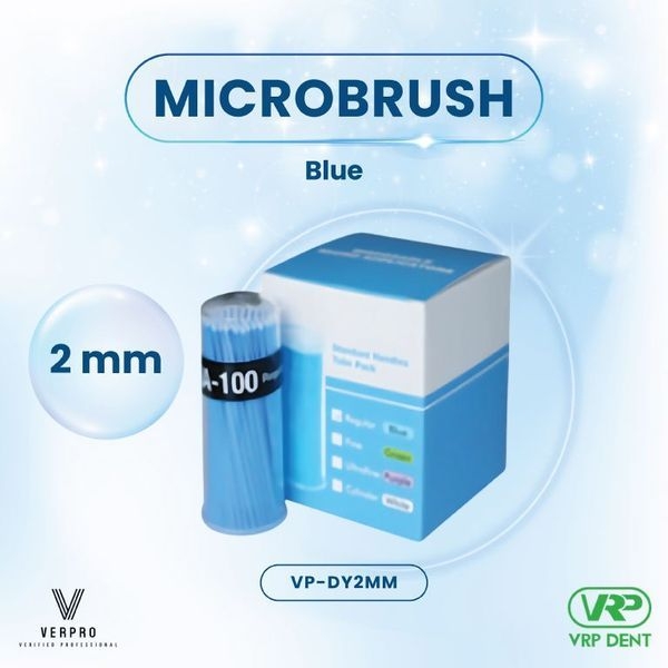 Verpro Microbrush Blue  2 mm