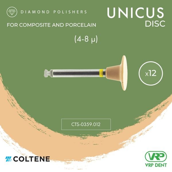 Coltene KENDA Unicus Diamond Polishers (Step 2/3) Disc 12 pcs.