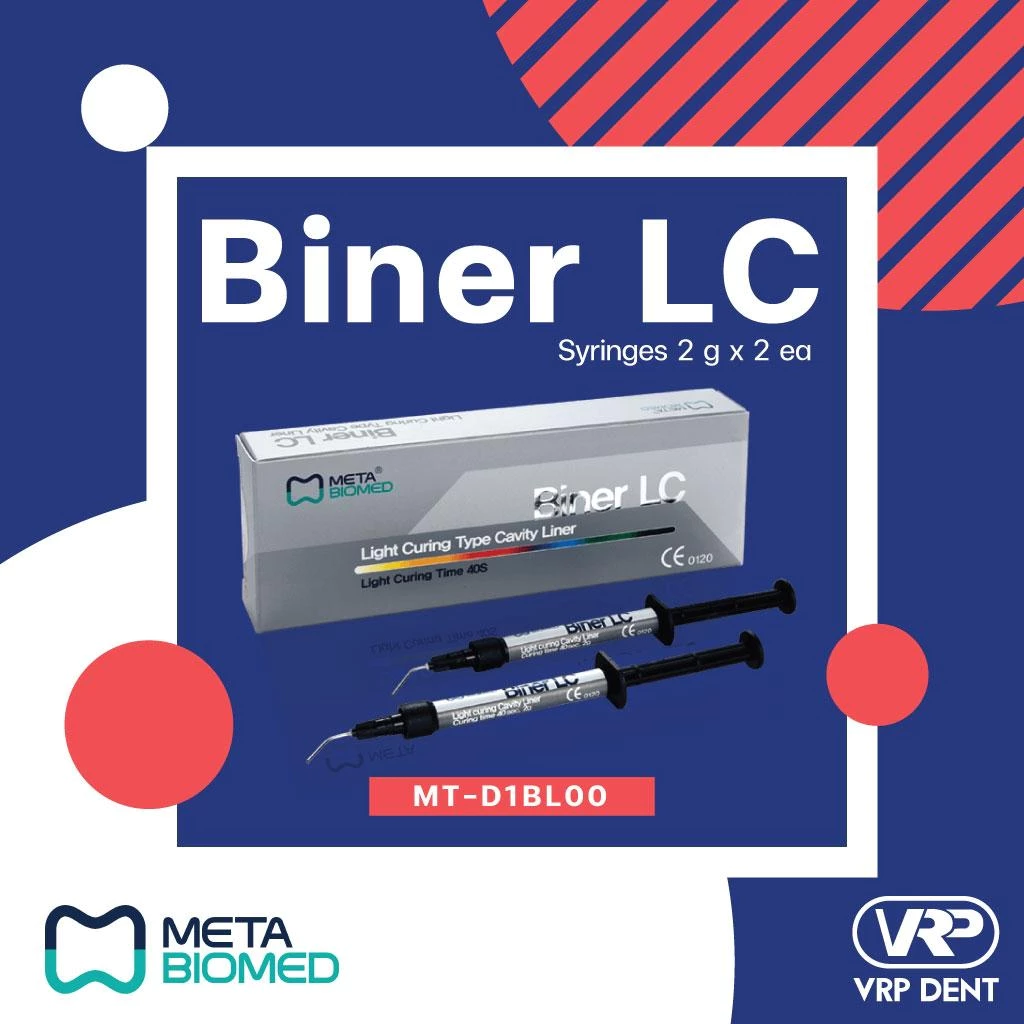 Biner LC Light Curing Type Cavity Liner 2x2g MT-BINERLC